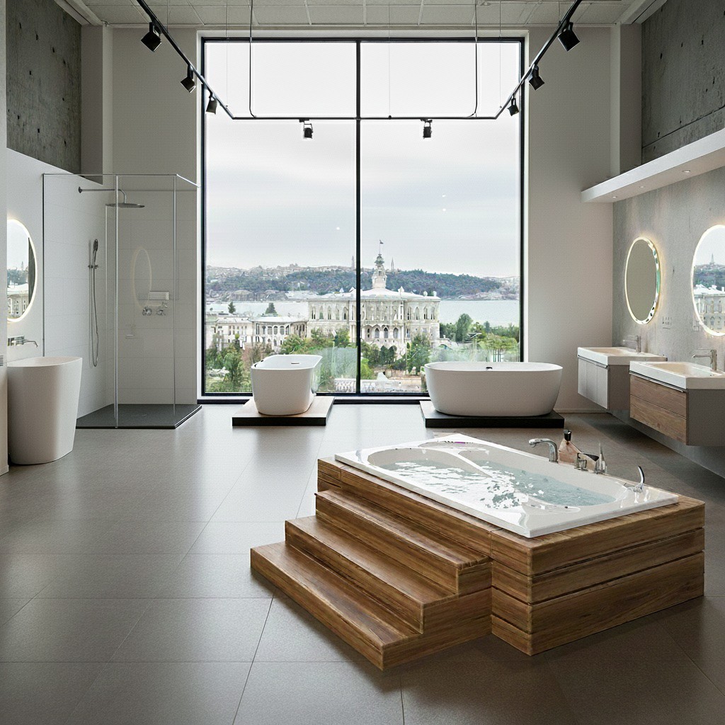 Equal Acrylic Freestanding Bathtub Made in Turkey